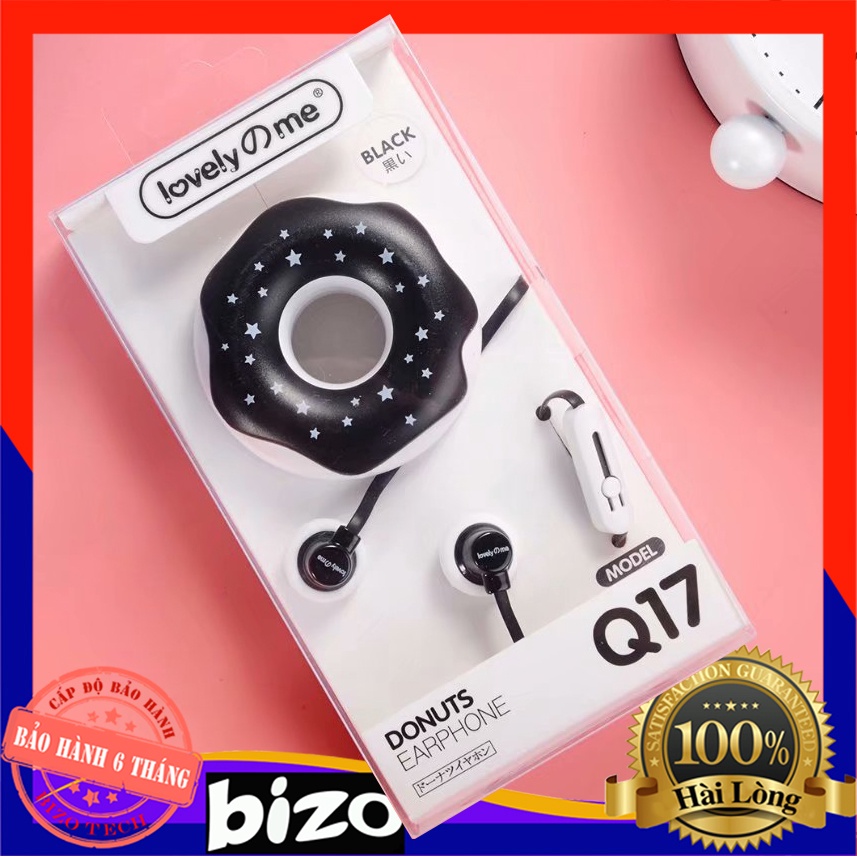 🔥SIÊU CẤP - VIP PRO🔥 Tai nghe nhét tai có dây có mic hình bánh kem siêu đẹp, nghe siêu hay - BH 12T - Q17