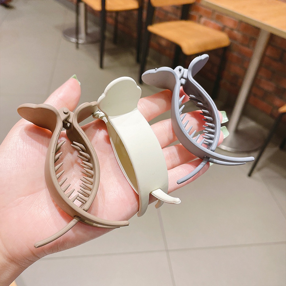 Kẹp Tóc Tròn 8cm Nhám Đơn Giản Thời Trang Hàn Quốc