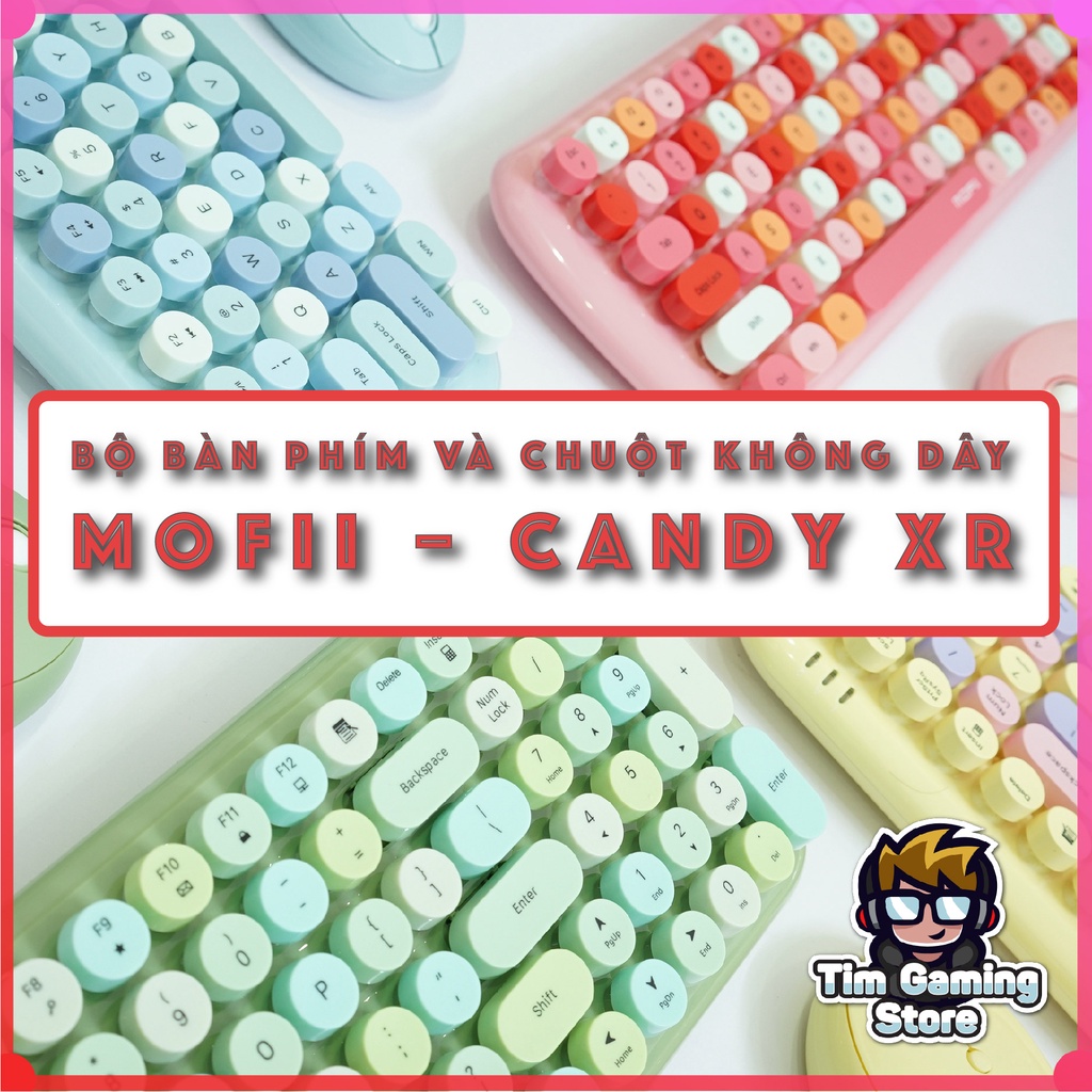 Bộ bàn phím và chuột không dây MOFII Candy XR