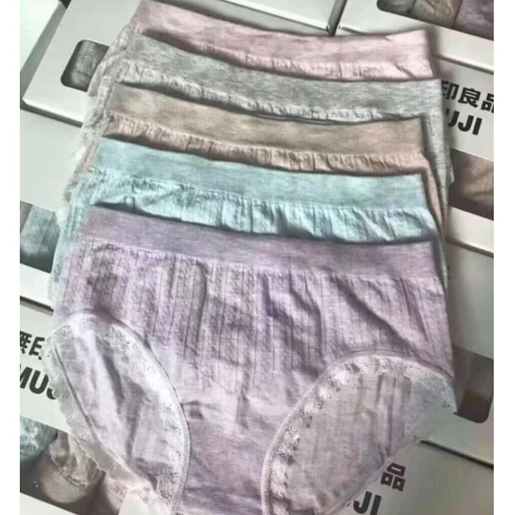 HỘP 5 QUẦN LÓT MUJI KHÁNG KHUẨN CHỐNG VIÊM