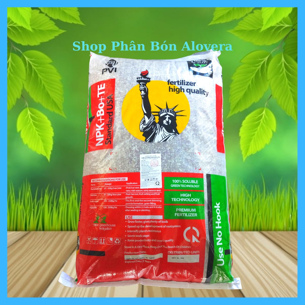 Phân NPK 20-20-15+TE+BO Chuyên Hoa Cây Cảnh