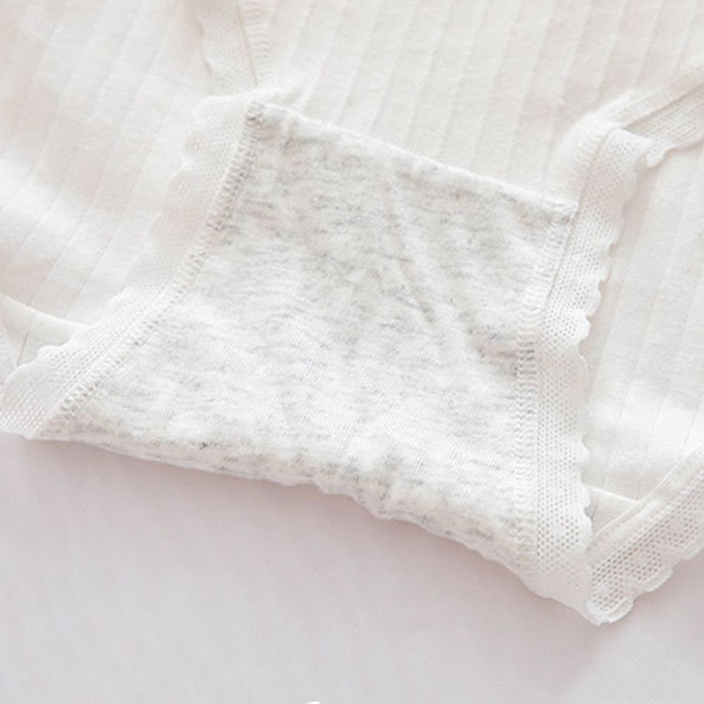 Quần lót mềm mại co giãn in họa tiết chấm bi phối ren phong cách Hàn Quốc xinh xắn dành cho nữ