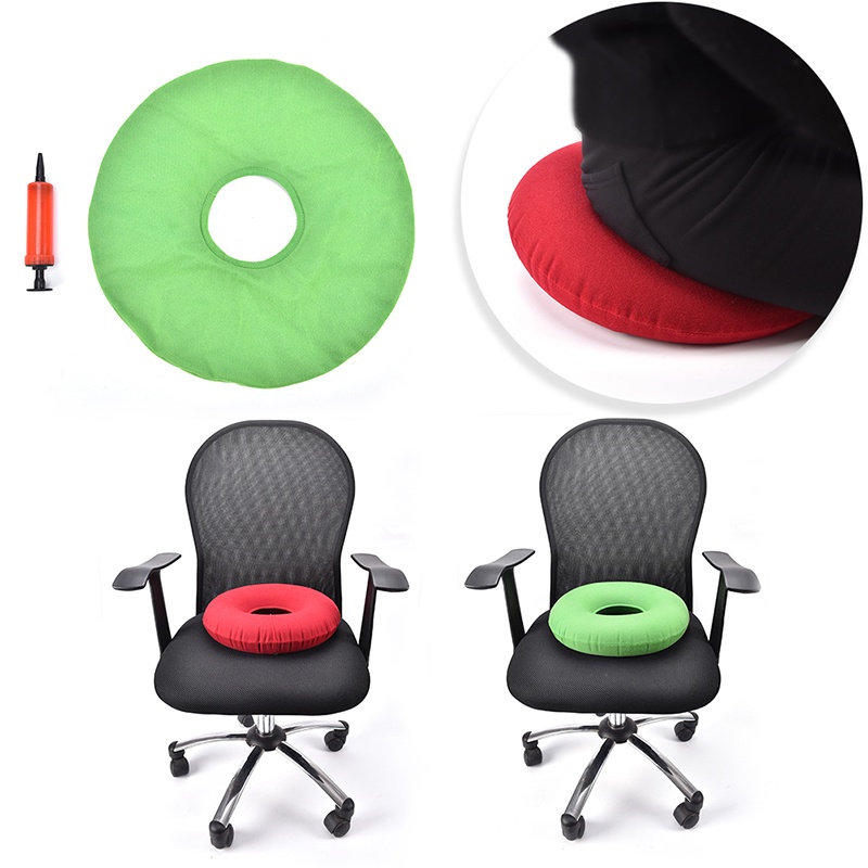 [IN*VN]inflatable rubber ring round seat cushion medical hemorrhoid pillow donut +pump