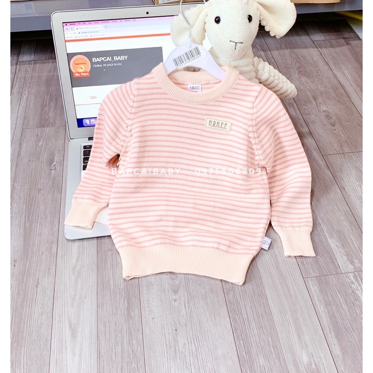 Áo len lông cừu Hrnee siêu mềm ấm dày dặn màu sắc đẹp cho bé trai bé gái