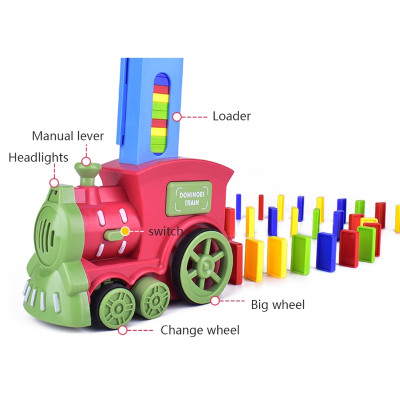 Đồ Chơi Xe Lửa Domino Điện Tử Tháo Rời Được Dành Cho Trẻ Em