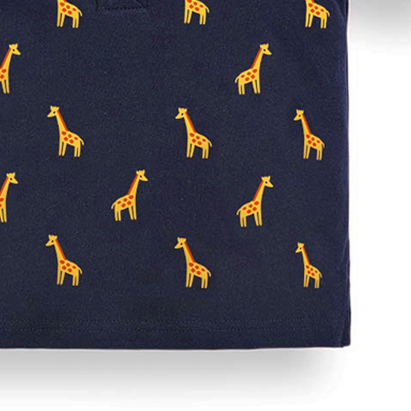 ÁO POLO BÉ TRAI 15-30KG HOẠ TIẾT HƯƠU CAO CỔ 100% COTTON