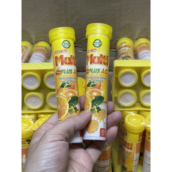VIÊN C SỦI hươnh cam tươi ĐẬM ĐÀ tuýp 20 viên