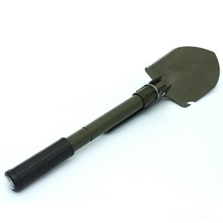 Xẻng gấp đa năng 5 trong 1,đi câu,đào giun,Xẻng du lịch, Xẻng đi phượt, có la bàn