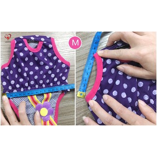 Quần yếm chấm bi dễ thương cho thú cưng