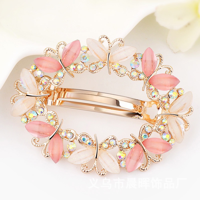 Kẹp Tóc Hình Bướm Sau Lưng Phong Cách Baroque Hàn Quốc