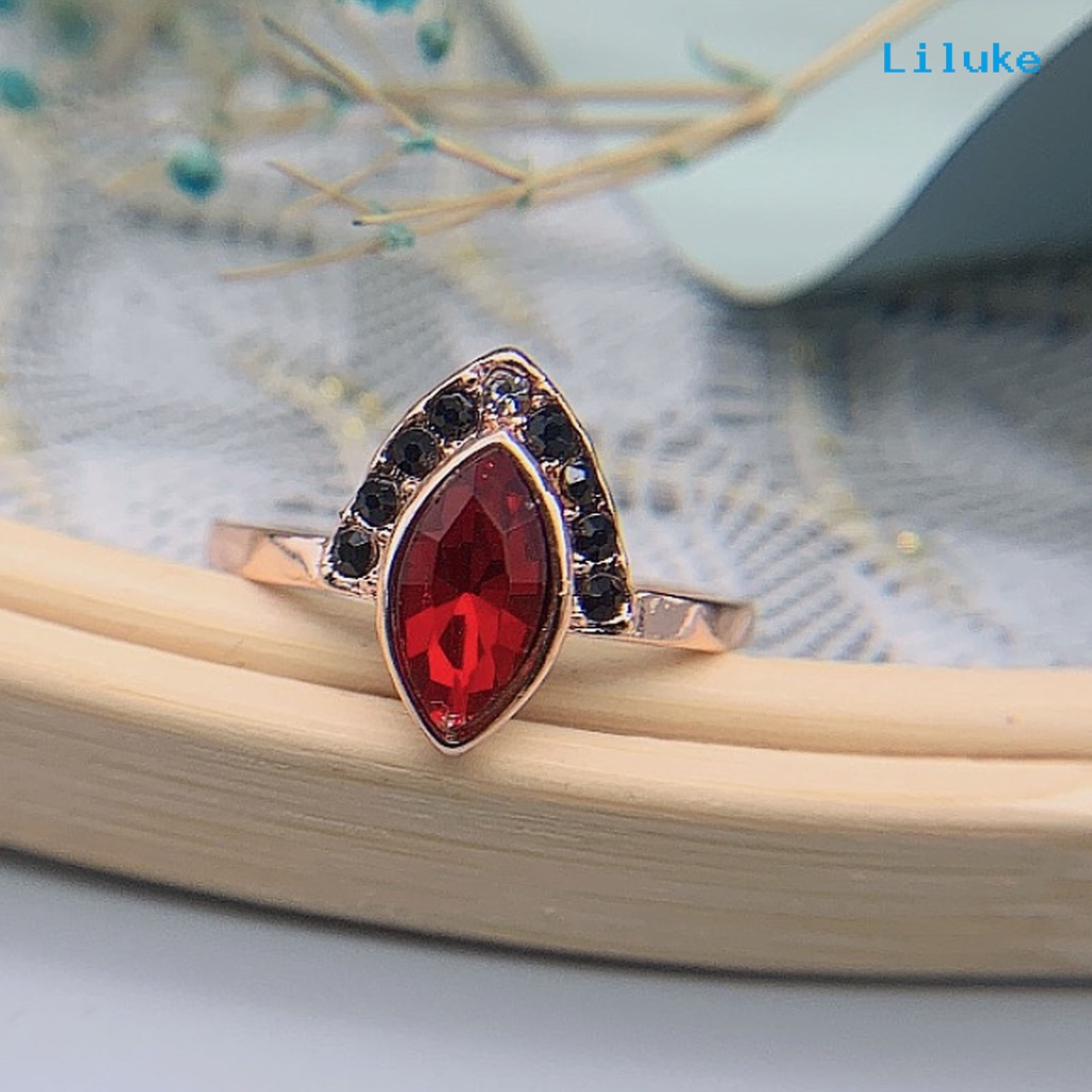 Bộ 2 Nhẫn Hợp Kim Đính Đá Nhân Tạo Thời Trang Cho Nữ