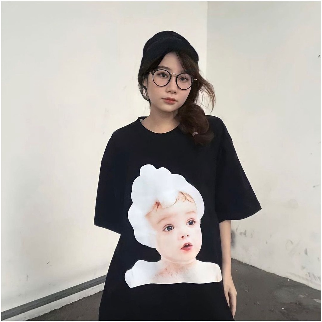 Áo Thun ADLV In Hình Bé Xà Phồng  Unisex - 100% Cotton -