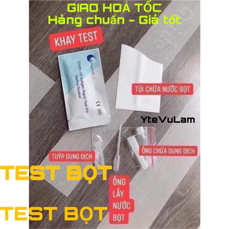 [Có HOẢ TỐC] Bộ Test NƯỚC BỌT và Test MŨI Covid19 Antigen Test Kist của eDiagnosis Wuhan - Công Nghệ Đức, rất chính xác