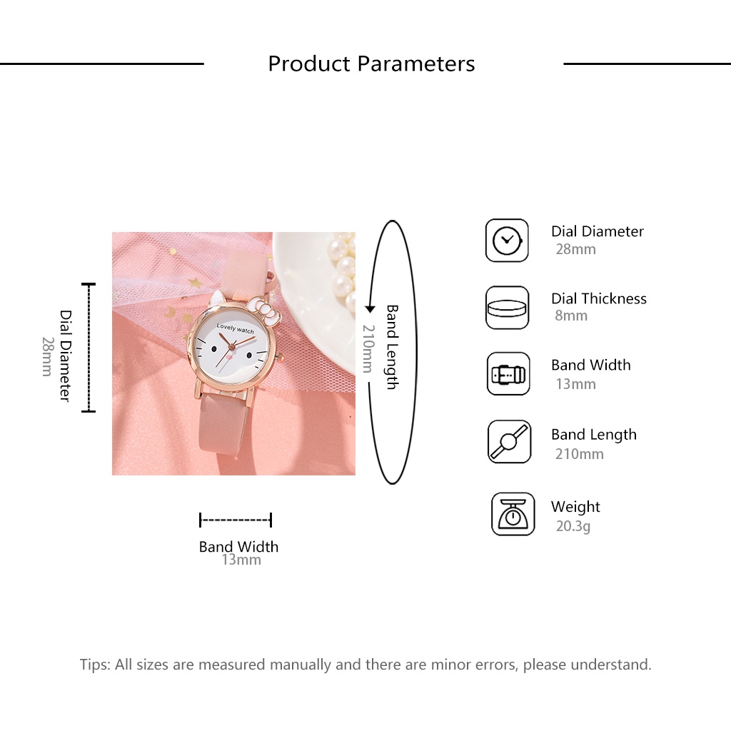 Đồng Hồ Hoạt Hình Dễ Thương Phong Cách Hàn Quốc Cho Học Sinh Tiểu Học