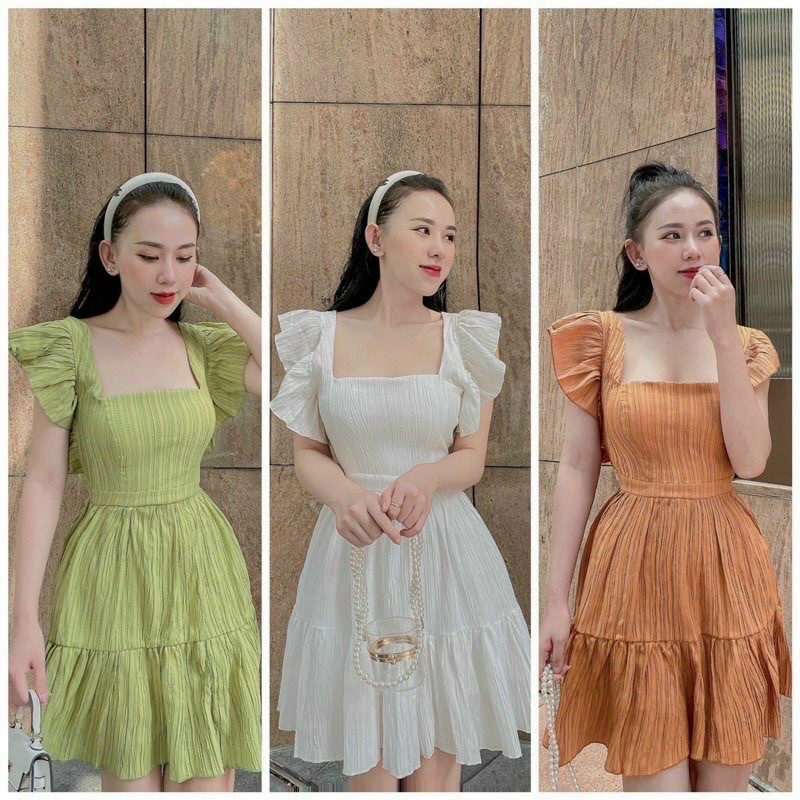 Đầm cánh tiên thắt nơ sau