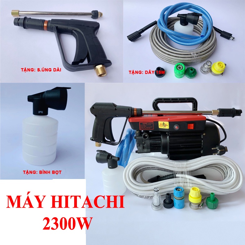 MÁY RỬA XE GIA ĐÌNH HI TA CHI CÔNG XUẤT 2300W [ CHÍNH HÃNG BẢO HÃNH 24 THÁNG]