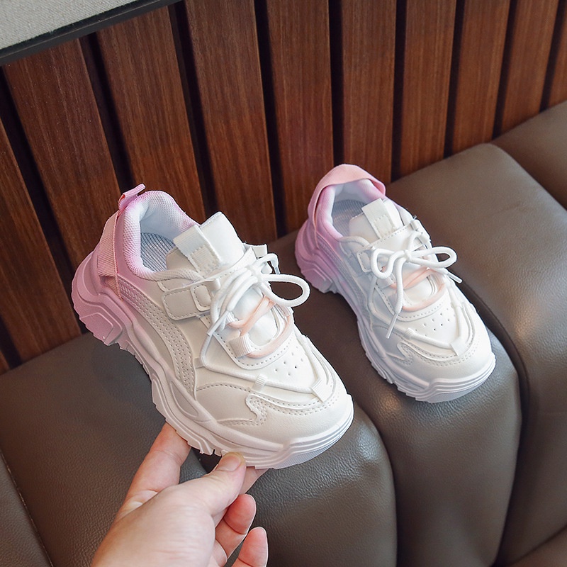 Soft bottom children's sneakers new boys' sneakers fashion cute girls' shoes sneakers girls old daddy shoes