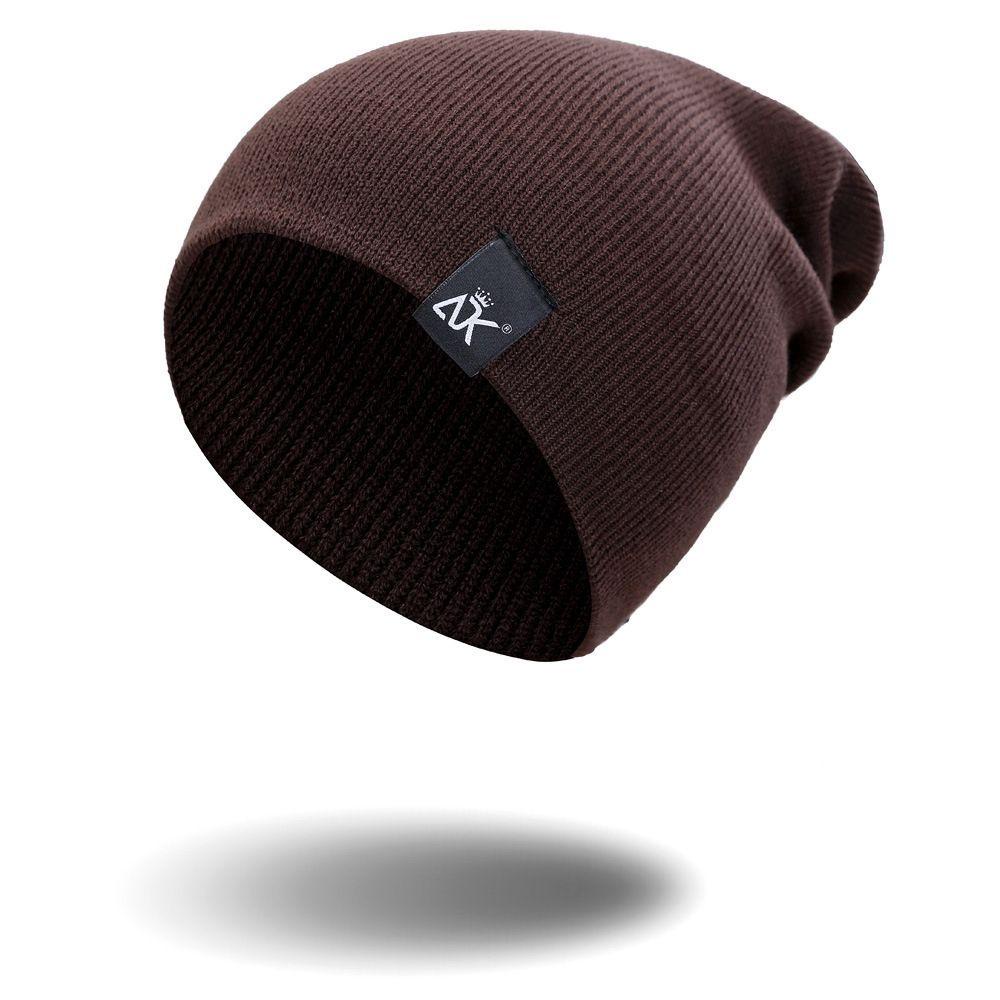 Suenin Mũ Beanie Dệt Kim Màu Trơn Mới Cho Nam Và Nữ