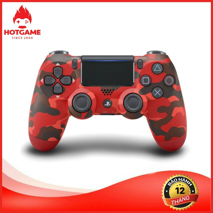 Tay PS4 slim/pro hàng chính hãng màu đỏ camo ( camoflag) mới nguyên seal