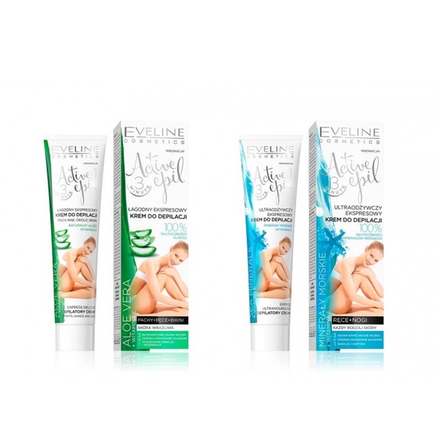 Kem tẩy lông Eveline 9 in1 Bio, Active Hữu Cơ 125ml  full