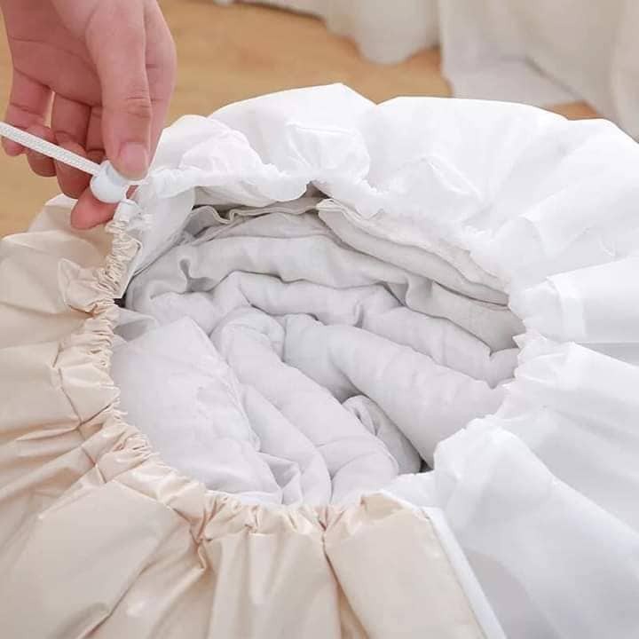 Túi đựng chăn màn quần áo đa năng 135 lít chống ẩm gấp gọn xuất Nhật cỡ lớn 2466 Korea Store 88