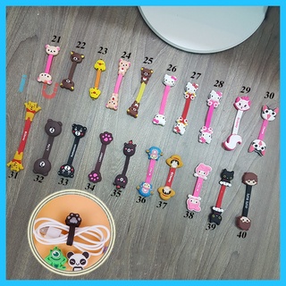 HCM - Dây kẹp gọn tai nghe dây sạc điện thoại gấu Rilakkuma, gà Kitori, mèo Kitty, Luffy, Chopper nhanh chóng tiện lợi