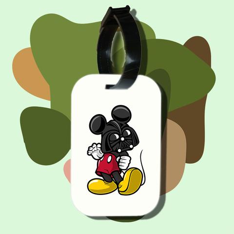 Thẻ hành lý chodole loại tag hành lý làm bằng gỗ ép cán nhựa cao cấp cho túi xách balo du lịch in hình dark mouse