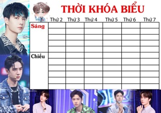 Thời khoá biểu vương nhất bác 2 ảnh