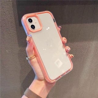 Ốp Điện Thoại TPU Mềm Trong Suốt Chống Sốc 3 Trong 1 Cho compatible for iPhone 13 12 11 Pro Max X XR XS Max 7P 8Plus