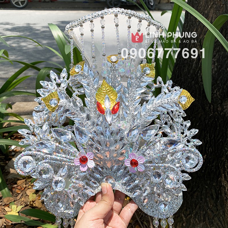 Mão 5 Bà Ngũ Hành - Mẫu Hột Đá Toàn Màu - Size tượng: 40cm  BTM