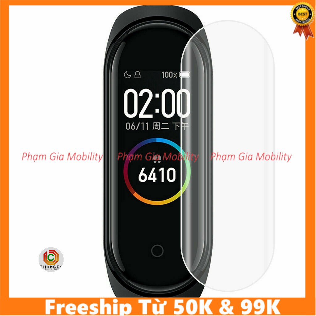 Combo hai miếng dán màn hình dẻo ppf cho Xiaomi Mi Band 4 / mi Band 5