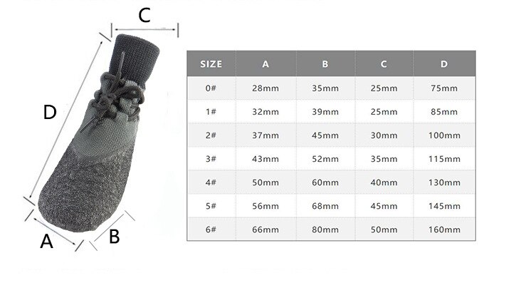 4 cái chó Pet Giày ấm không trượt thoáng khí Mặc vớ mềm Dog Boots Mèo Vớ ​​nhỏ Pet Pet Paw Dla Psa Perros Botas