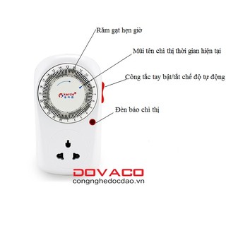 Ổ cắm hẹn giờ lập trình cơ kerde tw-e05
