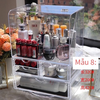 ( Dài 32 cm )Tủ đựng mỹ phẩm có nắp đậy hình vuông