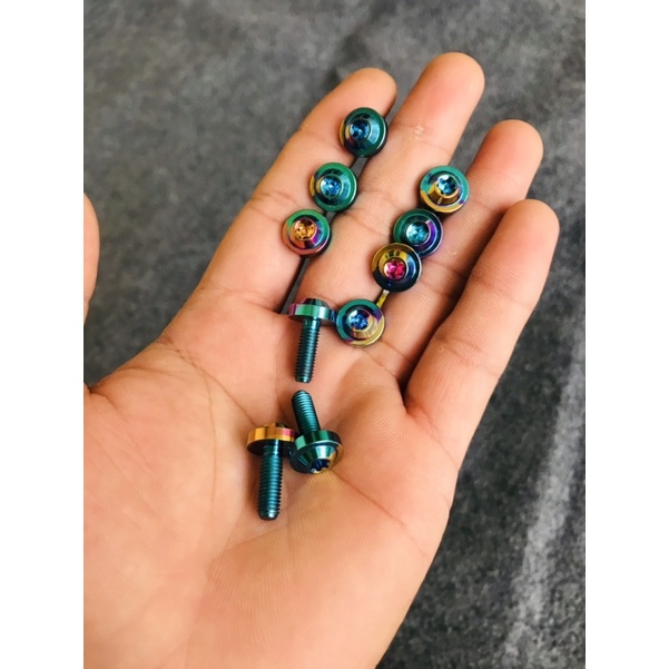 Ốc Titan 5ly Bắt Dàn Áo Các Loại Xe Màu Cầu Vồng Cực Đẹp