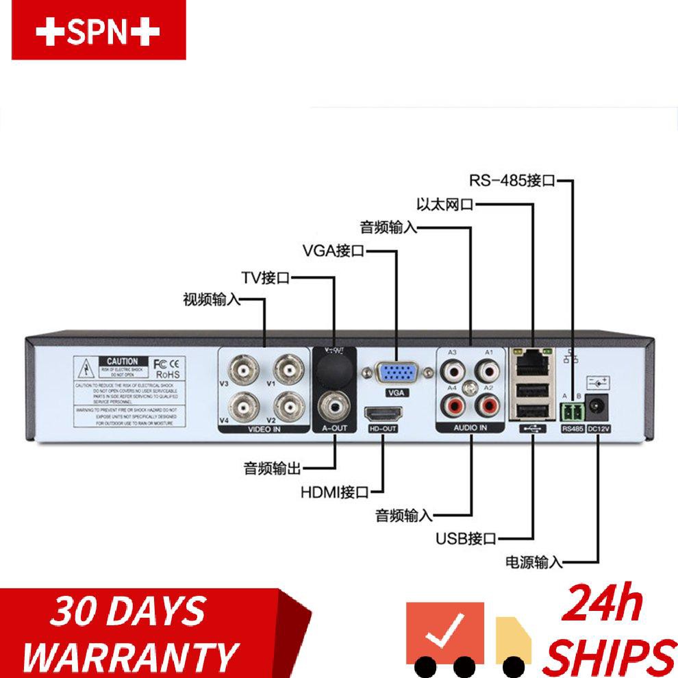 Thiết Bị Chia Sẻ Hình Ảnh Từ Xa Ahd Coaxial Hd Dvr 4 Chiều 1080p Xvi | BigBuy360 - bigbuy360.vn