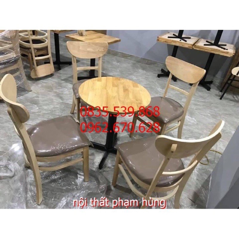 bàn ghế quán cafe gỗ giá rẻ