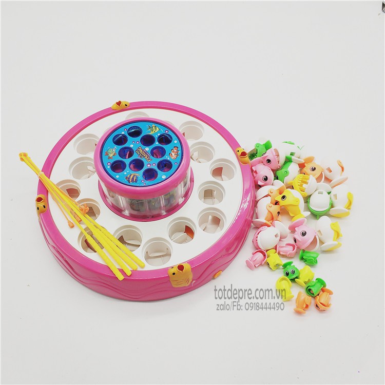 Đồ chơi câu cá 2 tầng quay 360 độ cho trẻ