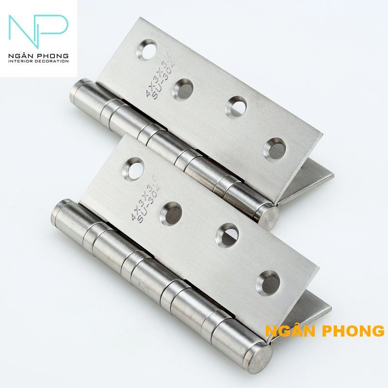 CẶP BẢN LỀ CỬA INOX 201-2.6MM( 100*70MM)