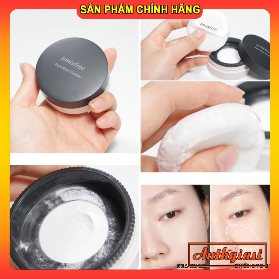 [New 2023] Phấn phủ bột Innisfree No Sebum Mineral Powder kiềm dầu \ Pore Blur mịn lỗ chân lông