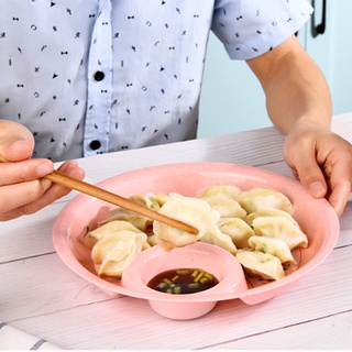 Khay đựng đồ ăn kèm bát nước chấm lúa mạch