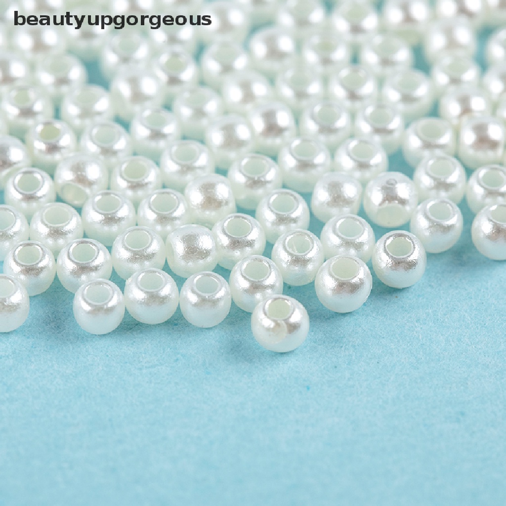 [Beautyupgorgeous] Hạt Ngọc Trai ABS Giả Màu Trắng Be Dùng Làm Trang Sức DIY