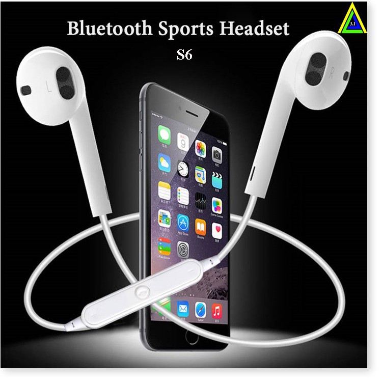 Tai nghe Bluetooth S6 kiểu dáng Sport vòng cổ tiện lợi