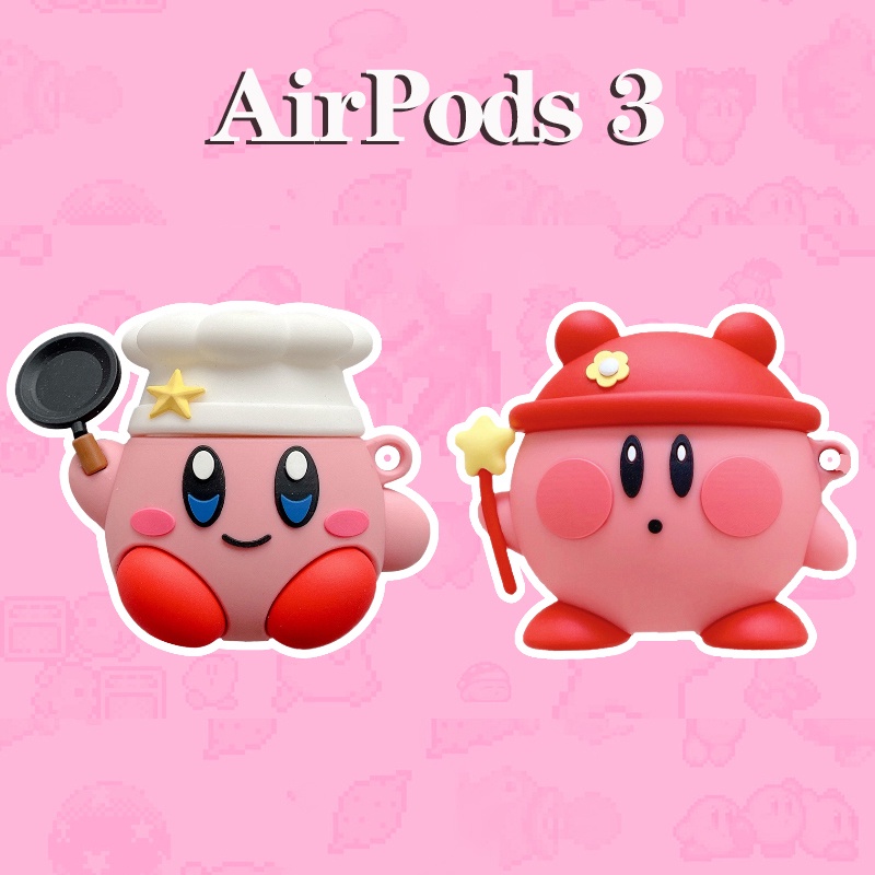 Ốp Hộp Đựng Tai Nghe Nhét Tai Tpu Hình Kirby Hoạt Hình Cho compatible AirPods3 compatible AirPods3 compatible AirPods3 2021 compatible AirPods3 compatible AirPodsPro compatible AirPods2gen