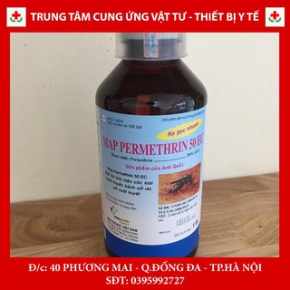 Thuốc diệt muỗi / diệt côn trùng Permethrin 50EC (chai 1 lít)