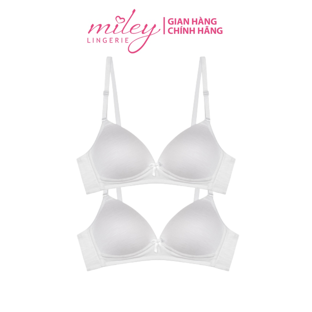 Combo 2 Áo Ngực Nữ Không Gọng Cotton Lụa Flexi Miley Lingerie BRC005