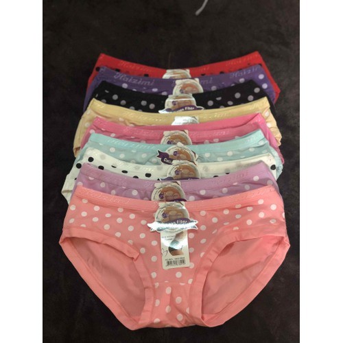 COMBO 10 QUẦN LÓT NỮ CHẤM BI CHO NỮ DƯỚI 52KG