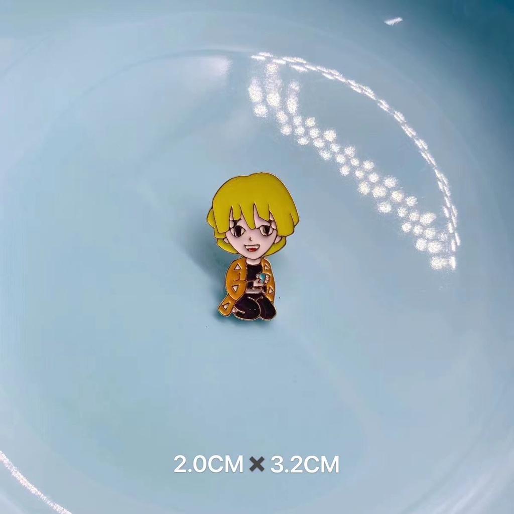 Huy Hiệu Cài Áo Hình Nhân Vật Anime Demon Slayer Drop Oil Drop Kamado Tanjiro Nezuko