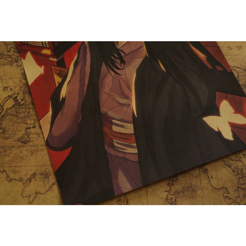 Áp Phích Trang Trí Nội Thất Hình Demon Slayer "Beauty Nezuko" 50.5x35cm