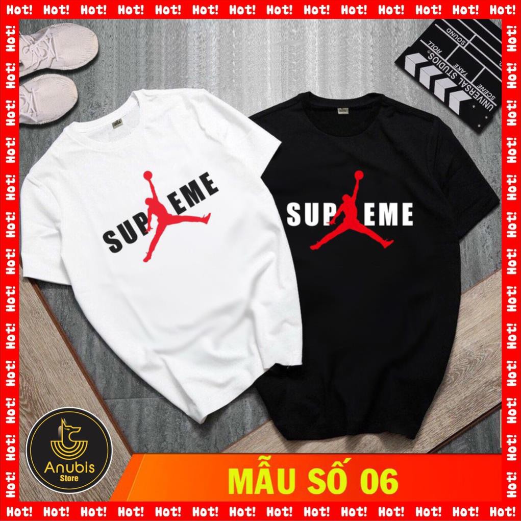 SALE-  SUPREME ÁO THUN TRẮNG UNISEX - áo HOT